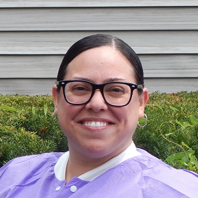 Dental Assistant Melony Smiling Outdoors